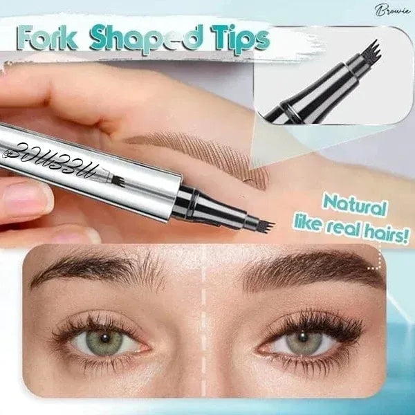 š„2025 Hot Saleš„3D Waterproof Microblading Eyebrow Pen 4 Fork Tip Tattoo Pencil
