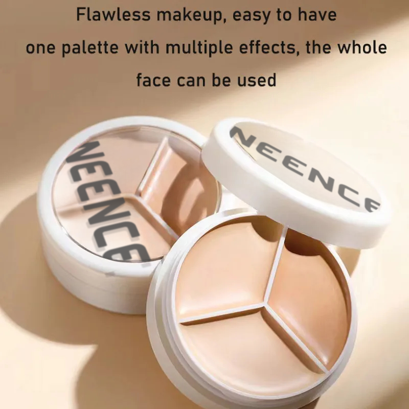 šBuy 1 Get 1 Freeš NEENCEĀ® 3-In-1 Contouring And Brighten Concealer Paletteļ¼Free Brushļ¼