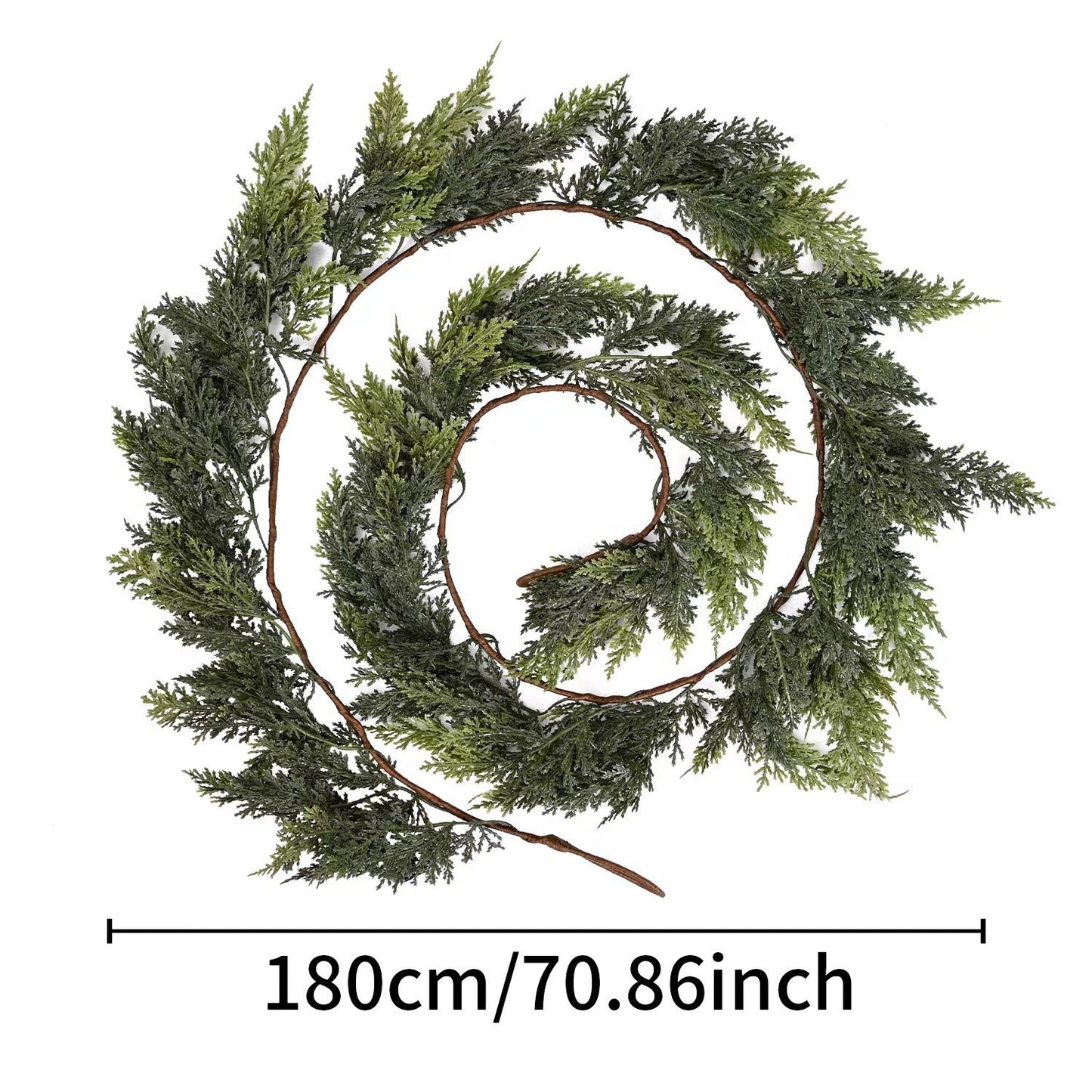 🏆2025 Super Value Set💥6 FT Artificial Cedar Garlands –Realistic Touch Winter Greenery