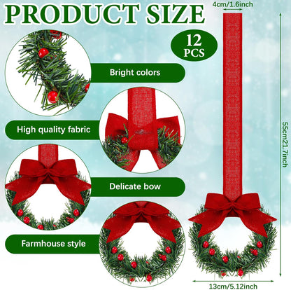 🎅Christmas Hot Sale - 50% OFF🔥 Retrowavy Christmas Kitchen Cabinet Wreaths