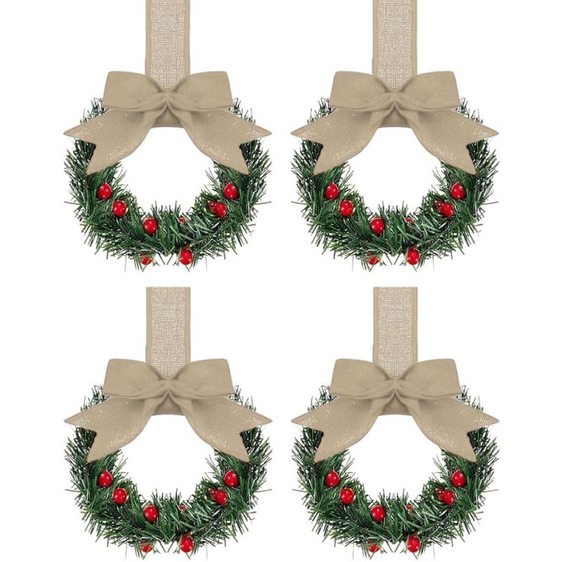 🎅Christmas Hot Sale - 50% OFF🔥 Retrowavy Christmas Kitchen Cabinet Wreaths