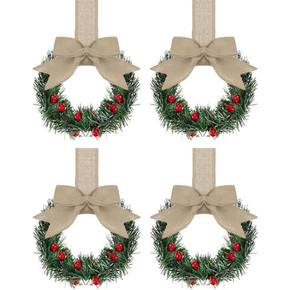 🎅Christmas Hot Sale - 50% OFF🔥 Retrowavy Christmas Kitchen Cabinet Wreaths