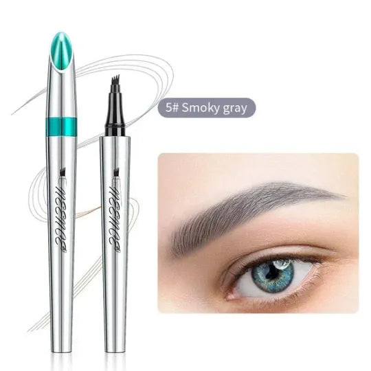 🔥2025 Hot Sale🔥3D Waterproof Microblading Eyebrow Pen 4 Fork Tip Tattoo Pencil