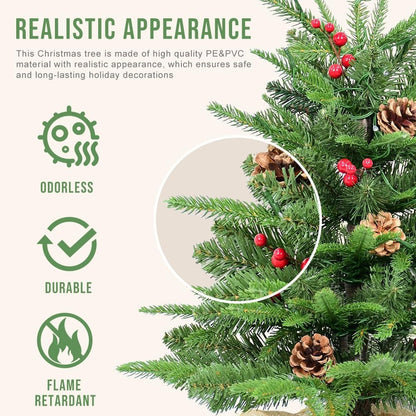 🔥2025 New upgrade hot sales🔥UV Resistant Pre-lit Artificial Outdoor Christmas Trees