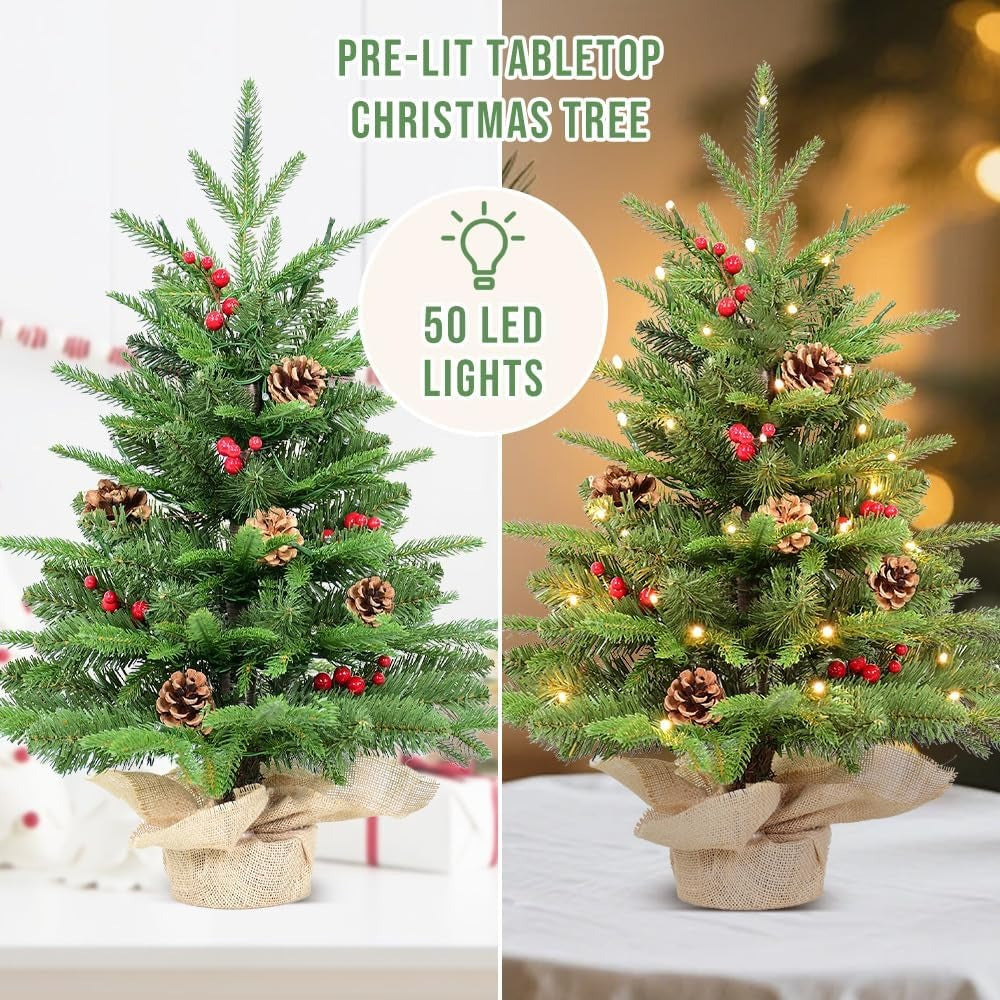 🔥2025 New upgrade hot sales🔥UV Resistant Pre-lit Artificial Outdoor Christmas Trees