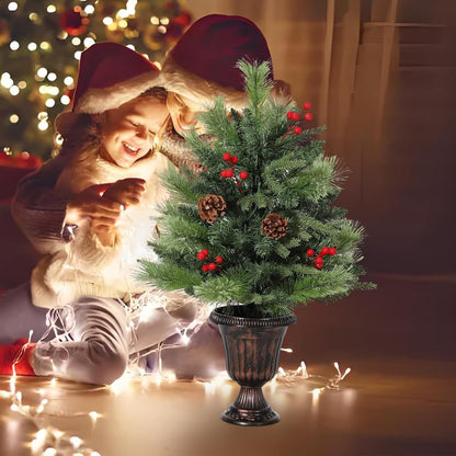 🔥2025 New upgrade hot sales🔥UV Resistant Pre-lit Artificial Outdoor Christmas Trees